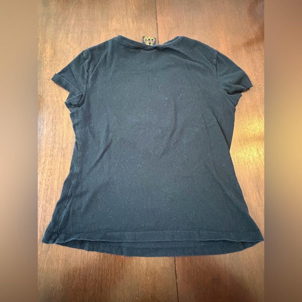 Mighty Fine Doe Lenore Roman Dirge Y2K Black Graphic Short Sleeve T-Shirt Top - Picture 4 of 12